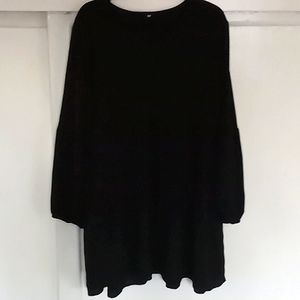 Black Oversized Boho Dress